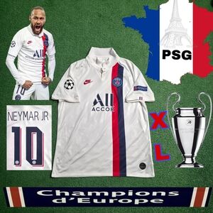 Nike PSG Neymar Jr #10 2019/2020 Third 3rd Soccer Jersey UCL Patches XL Polo